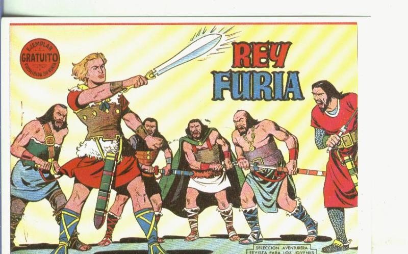 Postal-Ficha: Rey Furia