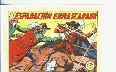 Postal-Ficha: El Espadachin Enmascarado