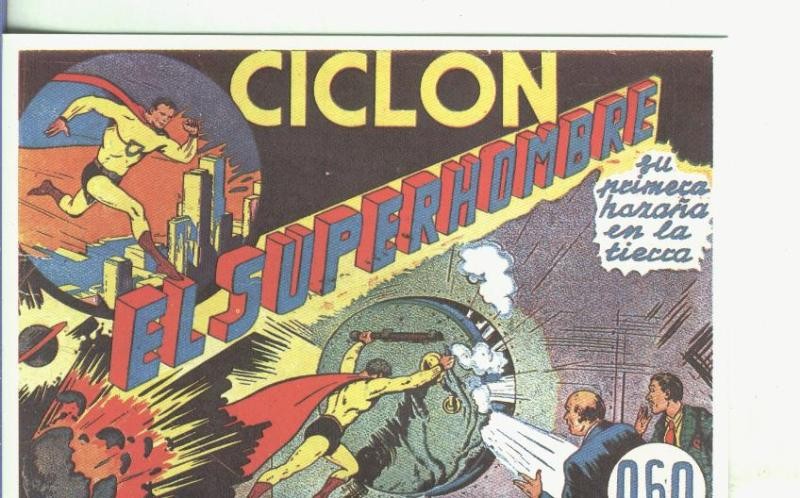 Postal-Ficha: Ciclon, el superhombre