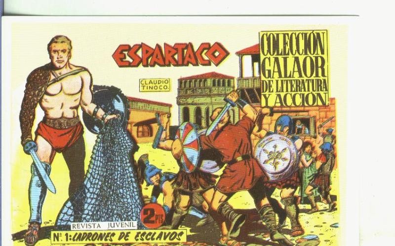 Postal-Ficha: Espartaco