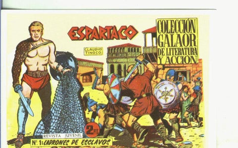 Postal-Ficha: Espartaco