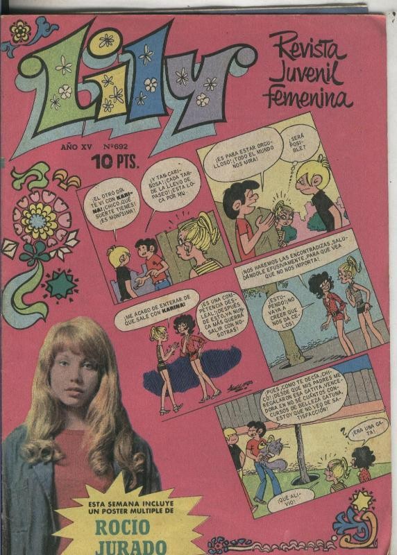Lily numero 0692: poster central 26,5 x 37 cm de Rocio Jurado
