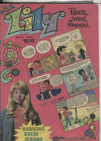 Lily numero 0692: poster central 26,5 x 37 cm de Rocio Jurado