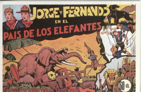 Postal-Ficha: Jorge y Fernando