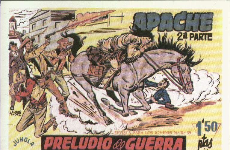 Postal-Ficha: Apache segunda serie