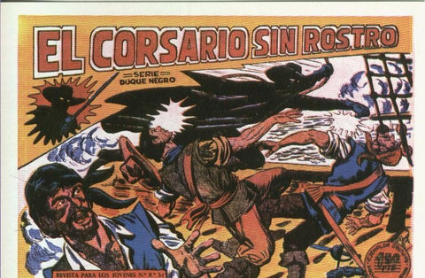 Postal-Ficha: El corsario sin rostro