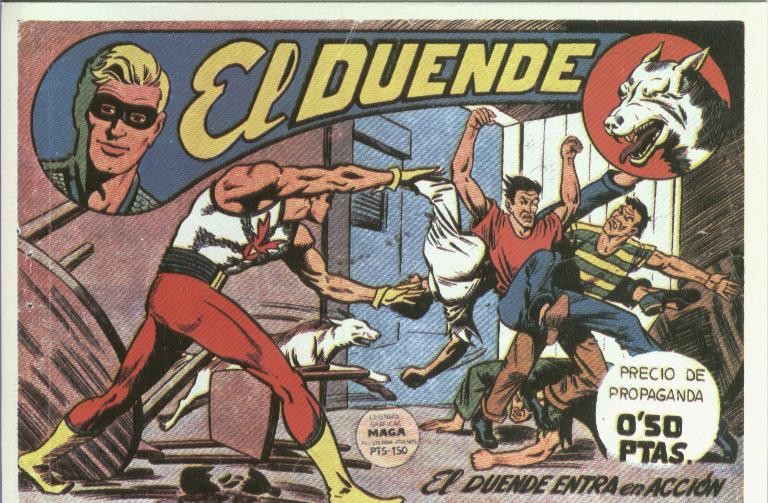 Postal-Ficha Tebeo: El Duende
