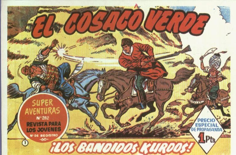 Postal-Ficha: El Cosaco Verde