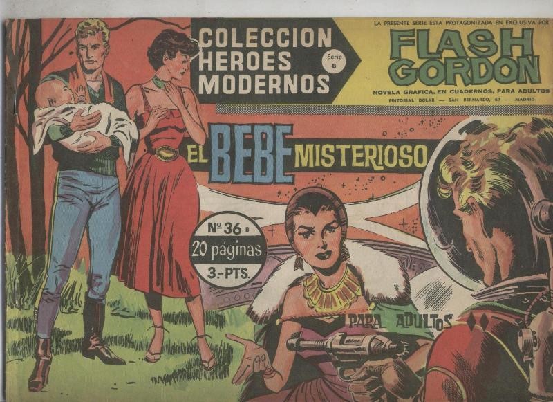 Heroes Modernos Flash Gordon serie B numero 36: El bebe misterioso