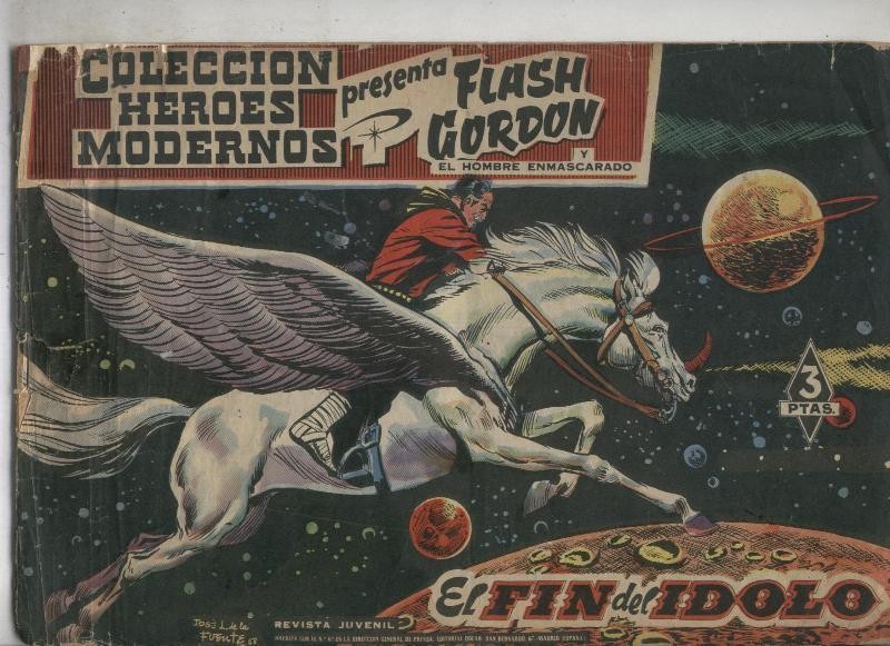 Flash Gordon-Heroes Modernos edicion 1958 numero 19: El fin del idolo