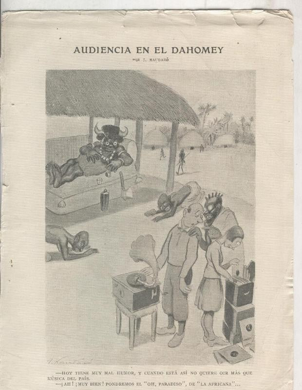 Xaudaro: Lamina numero 13: Audiencia en el Dahomey