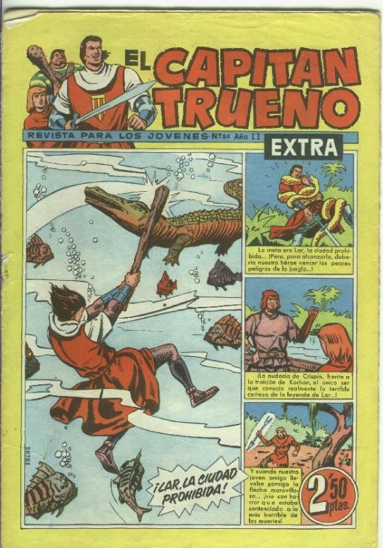 El Capitan Trueno Extra numero 084 (aviejado, cubierta suelta)