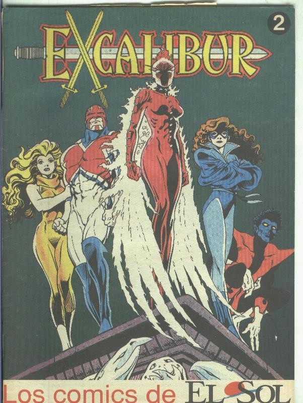 comics El Sol numero 02: Excalibur 