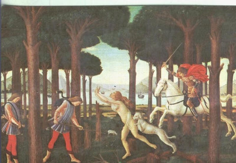 Postal: Escuela Italiana: Botticelli