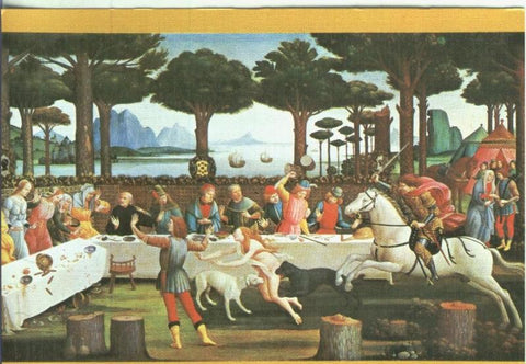 Postal: Escuela Italiana: Botticelli