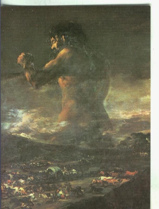 Postal numero 0773: Escuela Española: Goya: El coloso