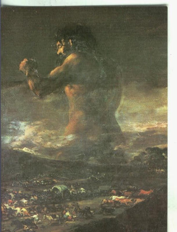 Postal numero 0773: Escuela Española: Goya: El coloso