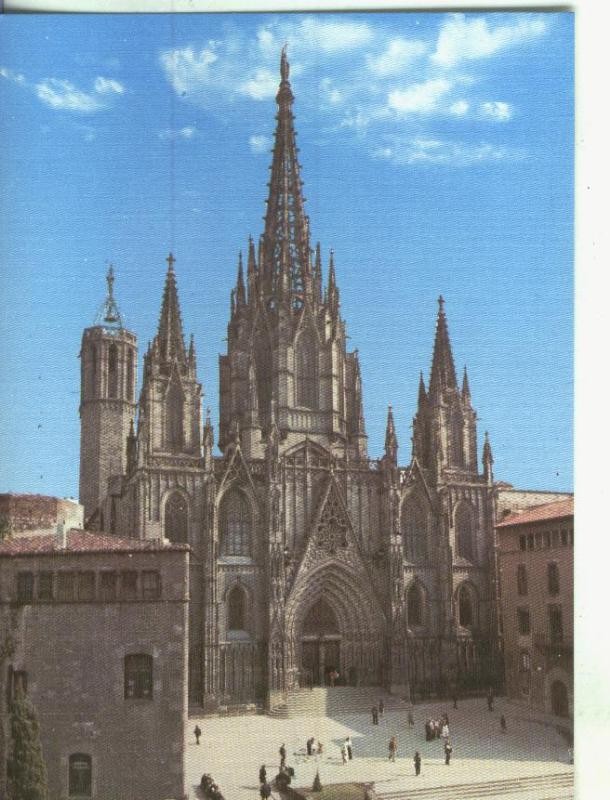 Postal: Catedrales: Barcelona