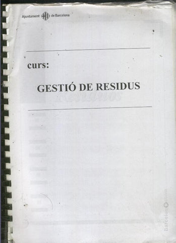 Curs: Gestio de residus