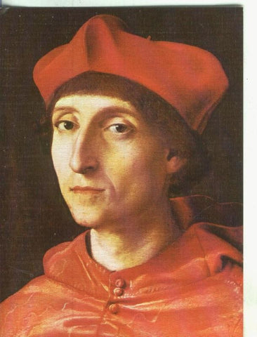 Postal: Arte Renacimiento: Retrato de un cardenal de Rafael