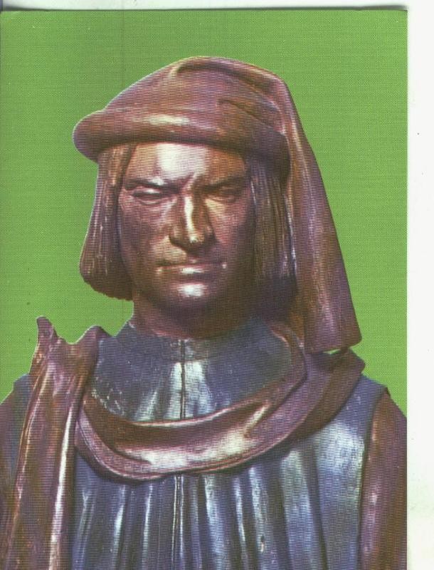 Postal: Arte Renacimiento: Lorenzo el Magnifico de Verrocchio