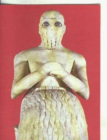 Postal: Arte Mesopotamico: Estatua de Ebil-il, intendente de Mari