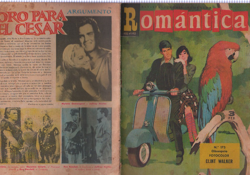 Romantica numero 173: Oro para el cesar con Mylene Demongeot y Jefrey Hunter