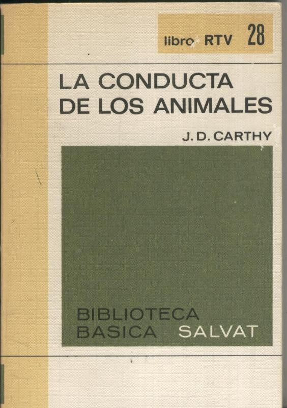 Libro RTV numero 28: La conducta de los animales