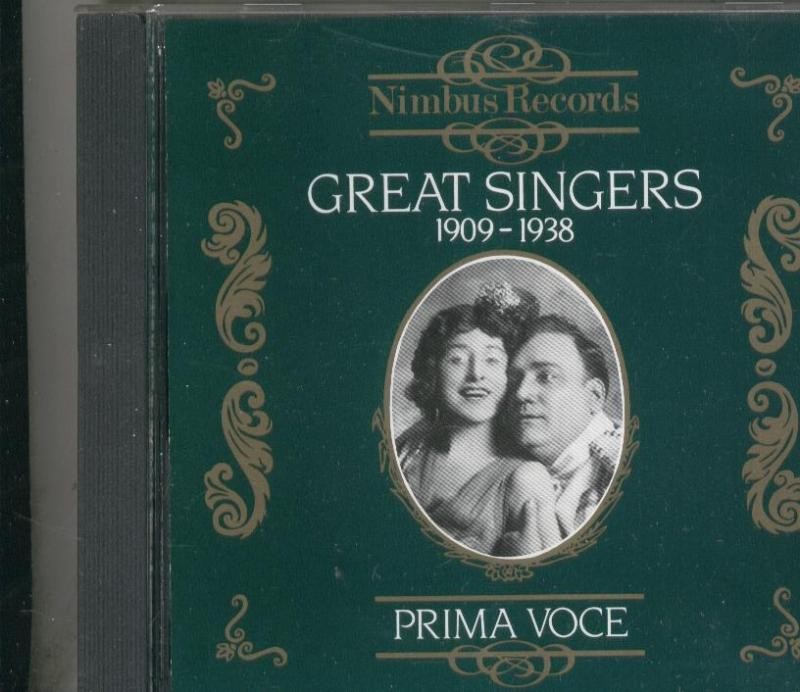 Prima Voce: Great Singers 1909-1938 - CD musical