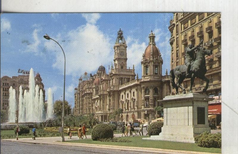 Postal: Valencia-Plaza del Caudillo