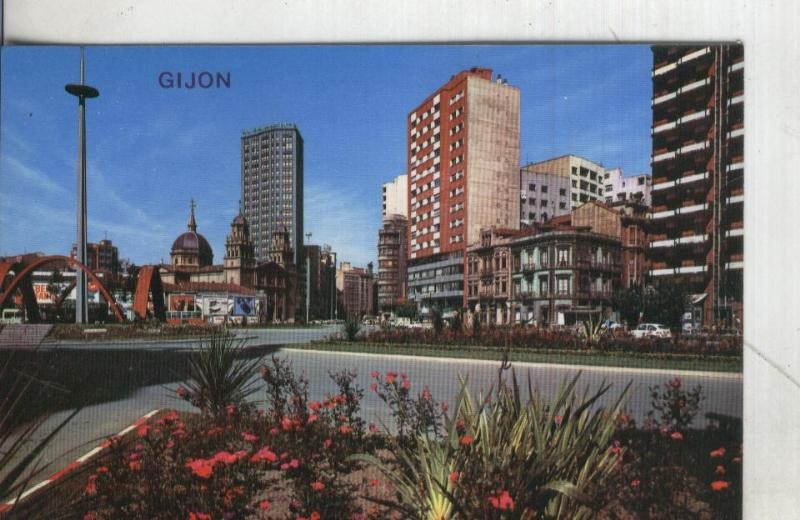 Postal: Gijon-Plaza de los Martires