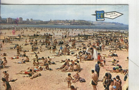 Postal: Gijon-Playa San Lorenzo