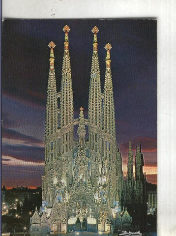 Postal: Barcelona-Sagrada Familia