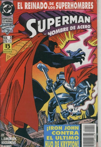 Superman El Hombre de Acero serie de 14 numeros, numero 03