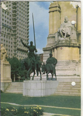 Postal: Madrid: Monumento a Cervantes