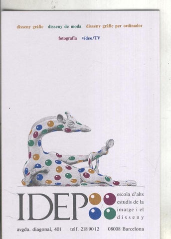 Postal:  Propaganda academia Diseño Idep