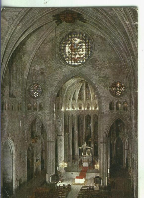 Postal:  Gerona: Interior de la catedral