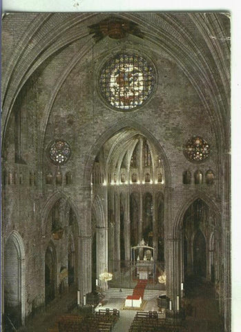Postal:  Gerona: Interior de la catedral