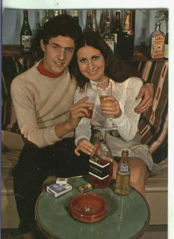 Postal: Escena familiar: pareja
