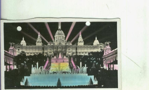 Postal: Barcelona: Jardines y Fuentes de Montjuich