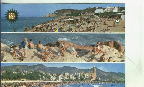 Postal: Barcelona: Playas