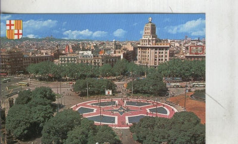 Postal: Barcelona: Plaza de Catalunya
