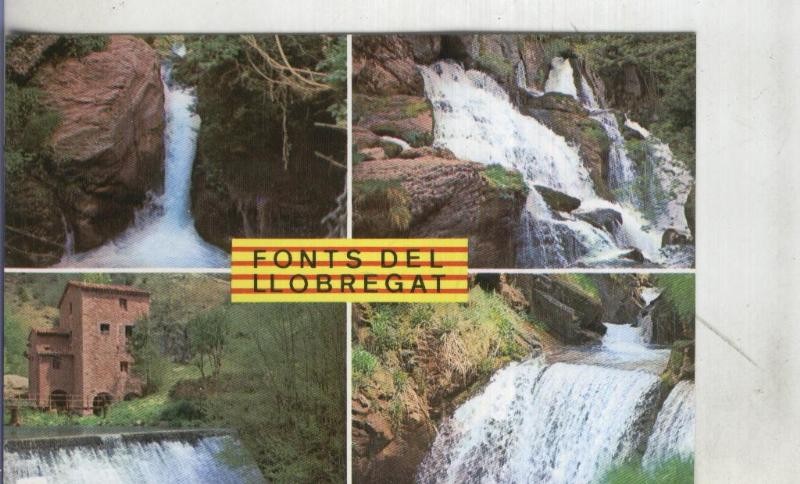 Postal: Barcelona: Castellar de N,Hug: Fuentes del Llobregat
