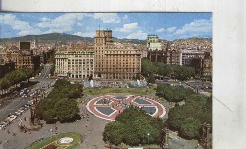 Postal: Barcelona: Plaza de Catalunya