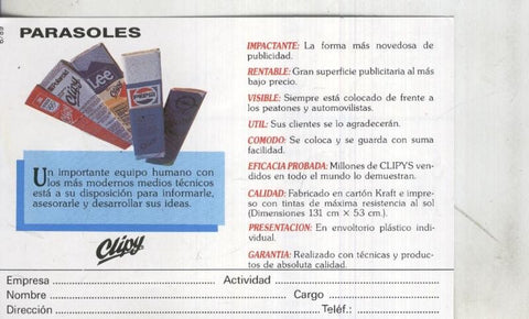 Postal: Servicio Clientes Hot Mail, propaganda comercial