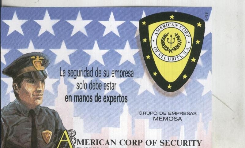 Postal: American Corp of Security, propaganda comercial