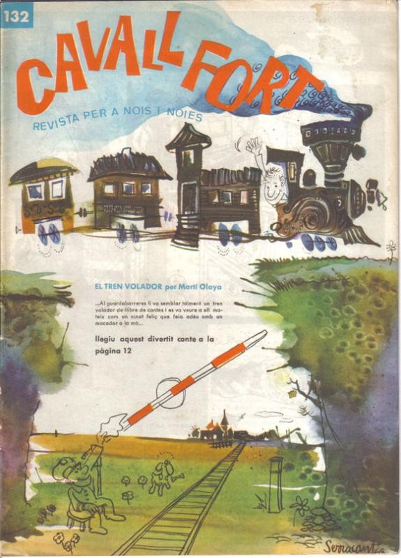 Cavall Fort numero 132: El tren volador per Marti Olaya