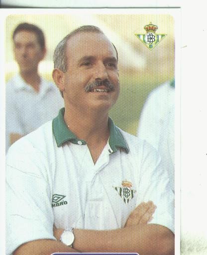 Cromos: Las fichas de la liga 95/96-Betis: Serra (entrenador)