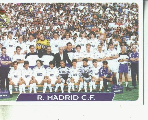 Cromos: Las fichas de la liga 95/96-Madrid: R.Madrid C.F (Plantilla)