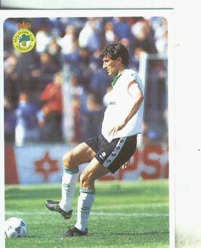 Cromos: Las fichas de la liga 95/96-Racing Santander: Quique Setien
